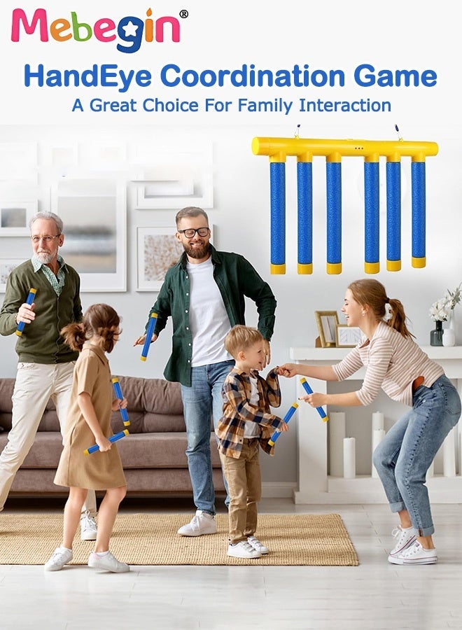 MEBEGIN Falling Sticks Catching Toy with 3 Speed Modes and Music, Fun Catching Sticks Game Set, Grabbing Stick Machine, Kids Reaction Training Game, Interactive Games and Toys, Children's Sensory Integration Training Device, Parent-Child Interactive Game - Image 4